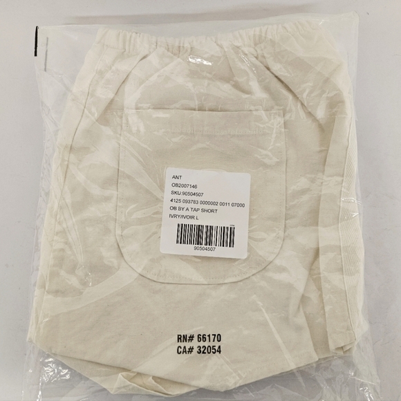 Anthropologie Linen Blend Micro Tap Shorts in Ivory NWT - Picture 9 of 16